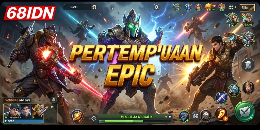 Screenshot tampilan aksi gameplay yang memukau di 68IDN.