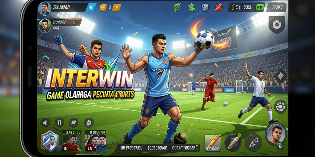 Tampilan menarik dari gameplay olahraga yang mengasyikkan.