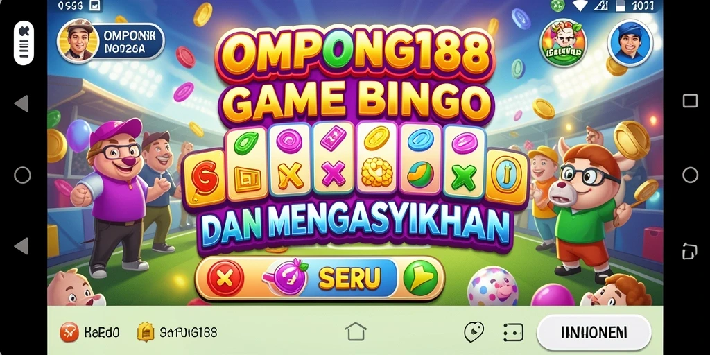 Tampilan gameplay Bingo yang seru di OMPONG188.