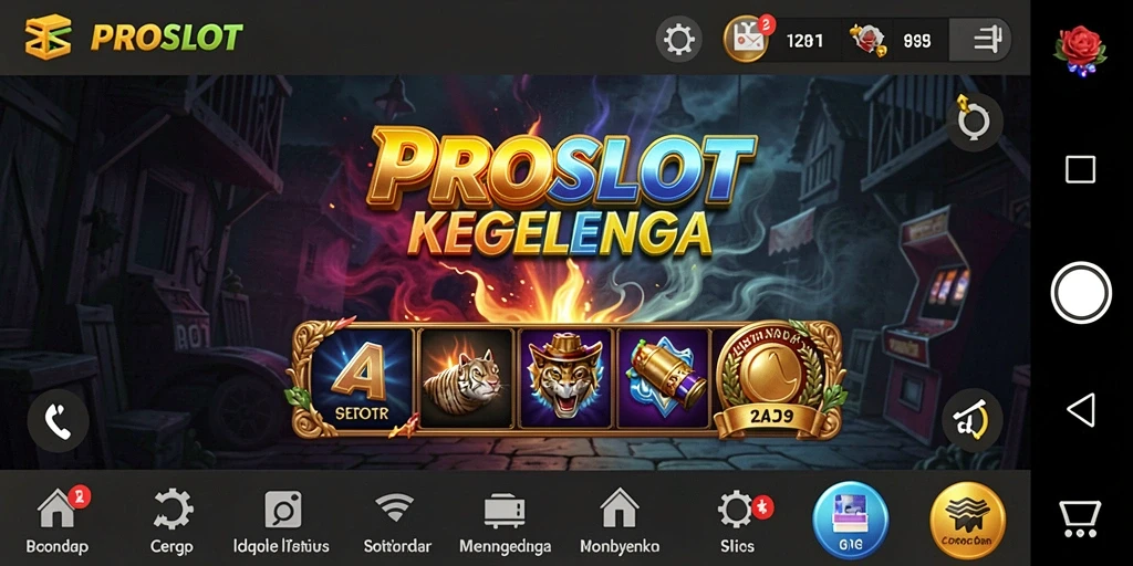 Screenshot PROSLOT menampilkan momen mencekam dalam gameplay Horror.