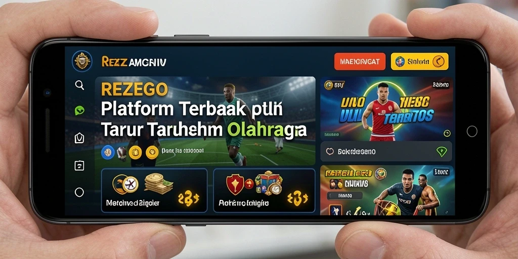 Tampilan menarik dari REZEGO saat melakukan taruhan olahraga.