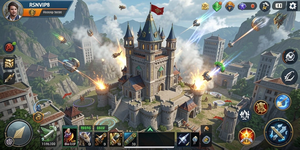 Gameplay menakjubkan dari game Tower Defense RSNVIP8 menguji keterampilan strategi.
