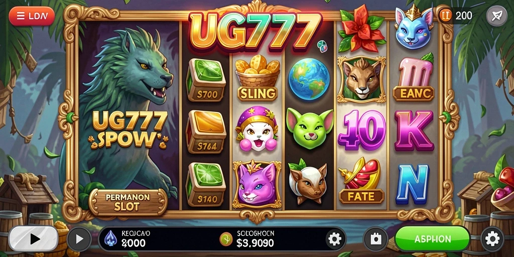 Tampilan utama UG777 yang menarik dengan gameplay slot yang seru.